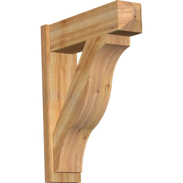 Ekena Millwork Funston Craftsman Rough Sawn Outlooker, Western Red Cedar, 8"W x 28"D x 34"H OUT08X28X34FST04RWR - main